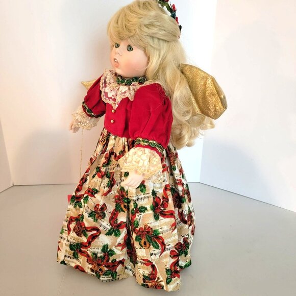Goebel Heavenly Harmony Angel Doll Porcelain Musical Silent Night 16" 953/5000 - Picture 8 of 13